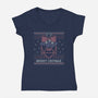 Merry Critmas Ugly Sweater-Womens-V-Neck-Tee-xMorfina