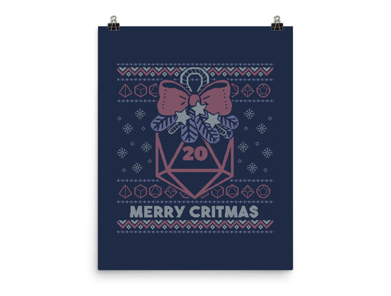 Merry Critmas Ugly Sweater