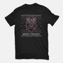 Merry Critmas Ugly Sweater-Womens-Fitted-Tee-xMorfina