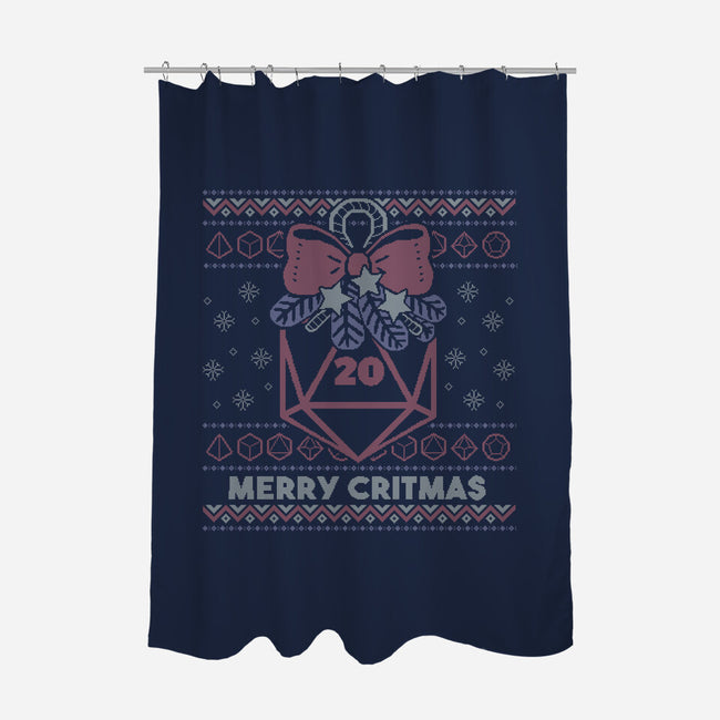 Merry Critmas Ugly Sweater-None-Polyester-Shower Curtain-xMorfina