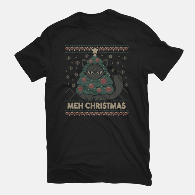 Meh Ugly Christmas Sweater-Womens-Basic-Tee-xMorfina