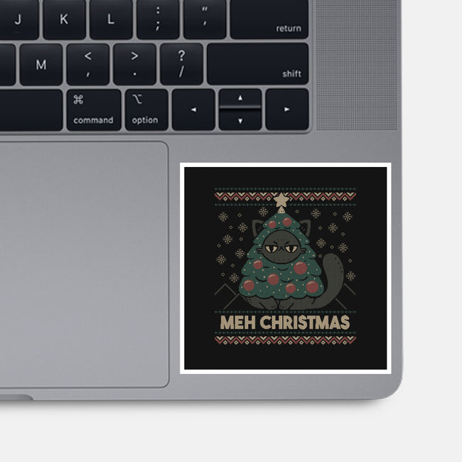 Meh Ugly Christmas Sweater-None-Glossy-Sticker-xMorfina