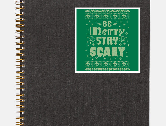 Be Merry Stay Scary Ugly Sweater