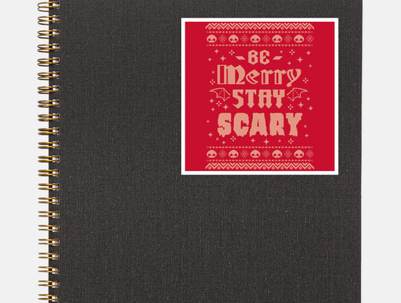 Be Merry Stay Scary Ugly Sweater