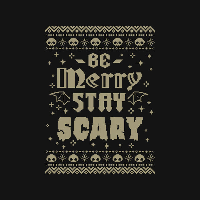 Be Merry Stay Scary Ugly Sweater-None-Matte-Poster-xMorfina