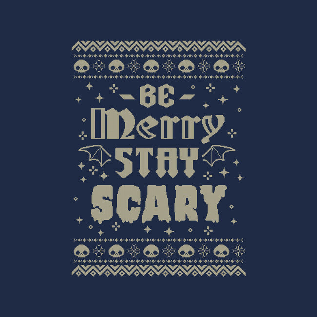 Be Merry Stay Scary Ugly Sweater-Womens-Basic-Tee-xMorfina