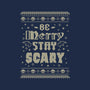 Be Merry Stay Scary Ugly Sweater-None-Basic Tote-Bag-xMorfina