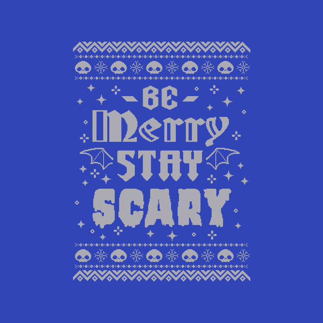 Be Merry Stay Scary Ugly Sweater-Mens-Heavyweight-Tee-xMorfina