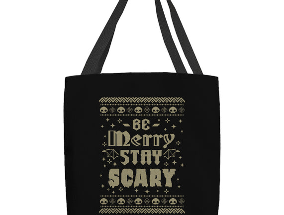 Be Merry Stay Scary Ugly Sweater