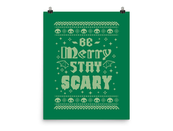 Be Merry Stay Scary Ugly Sweater
