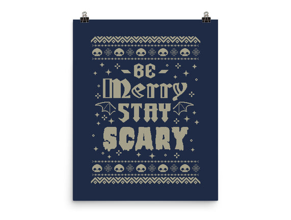 Be Merry Stay Scary Ugly Sweater