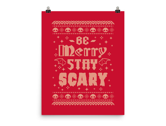 Be Merry Stay Scary Ugly Sweater