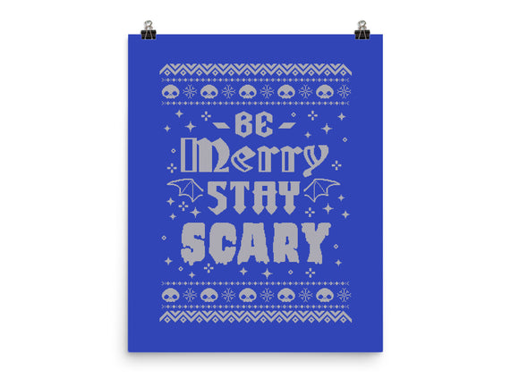Be Merry Stay Scary Ugly Sweater