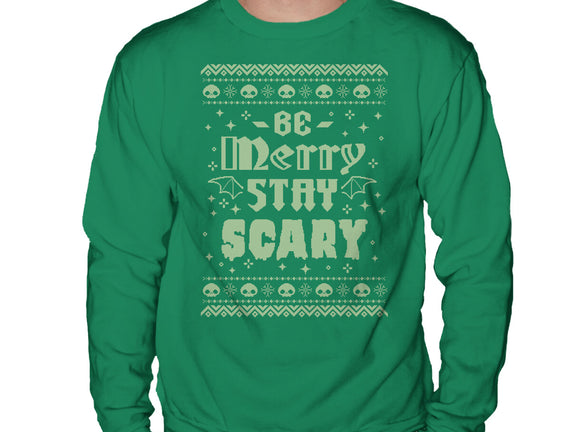 Be Merry Stay Scary Ugly Sweater