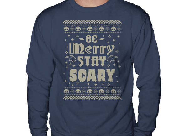 Be Merry Stay Scary Ugly Sweater