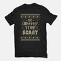 Be Merry Stay Scary Ugly Sweater-Youth-Basic-Tee-xMorfina