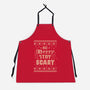 Be Merry Stay Scary Ugly Sweater-Unisex-Kitchen-Apron-xMorfina
