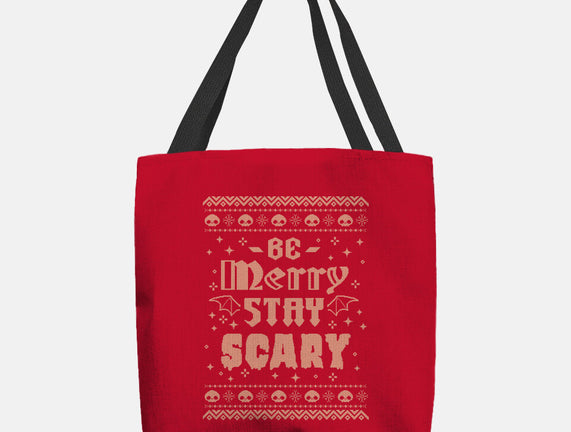 Be Merry Stay Scary Ugly Sweater