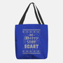 Be Merry Stay Scary Ugly Sweater-None-Basic Tote-Bag-xMorfina