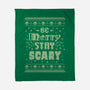 Be Merry Stay Scary Ugly Sweater-None-Fleece-Blanket-xMorfina