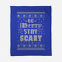 Be Merry Stay Scary Ugly Sweater-None-Fleece-Blanket-xMorfina
