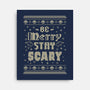 Be Merry Stay Scary Ugly Sweater-None-Stretched-Canvas-xMorfina