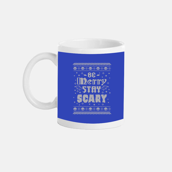 Be Merry Stay Scary Ugly Sweater-None-Mug-Drinkware-xMorfina