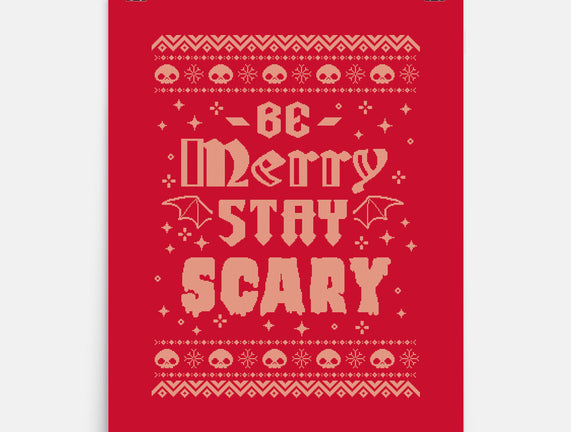 Be Merry Stay Scary Ugly Sweater