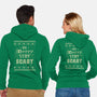 Be Merry Stay Scary Ugly Sweater-Unisex-Zip-Up-Sweatshirt-xMorfina