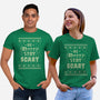 Be Merry Stay Scary Ugly Sweater-Unisex-Basic-Tee-xMorfina