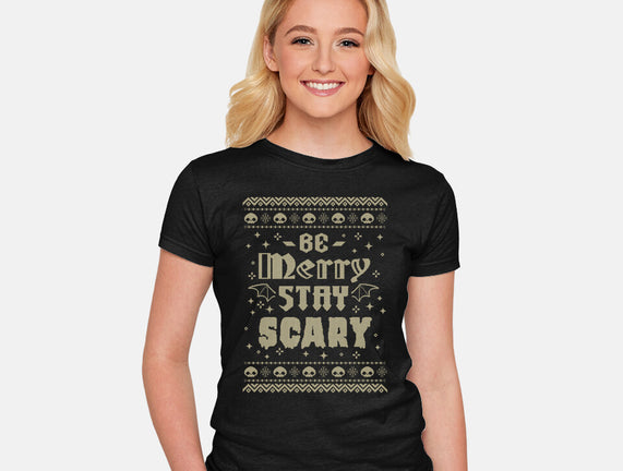 Be Merry Stay Scary Ugly Sweater