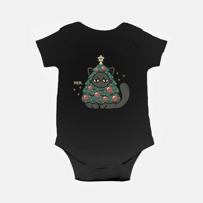 Funny Cat Christmas Tree Costume-Baby-Basic-Onesie-xMorfina
