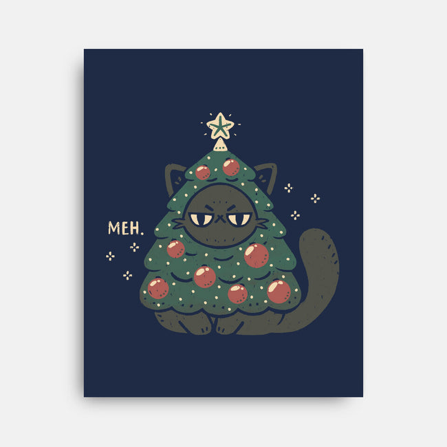 Funny Cat Christmas Tree Costume-None-Stretched-Canvas-xMorfina