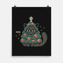 Funny Cat Christmas Tree Costume-None-Matte-Poster-xMorfina