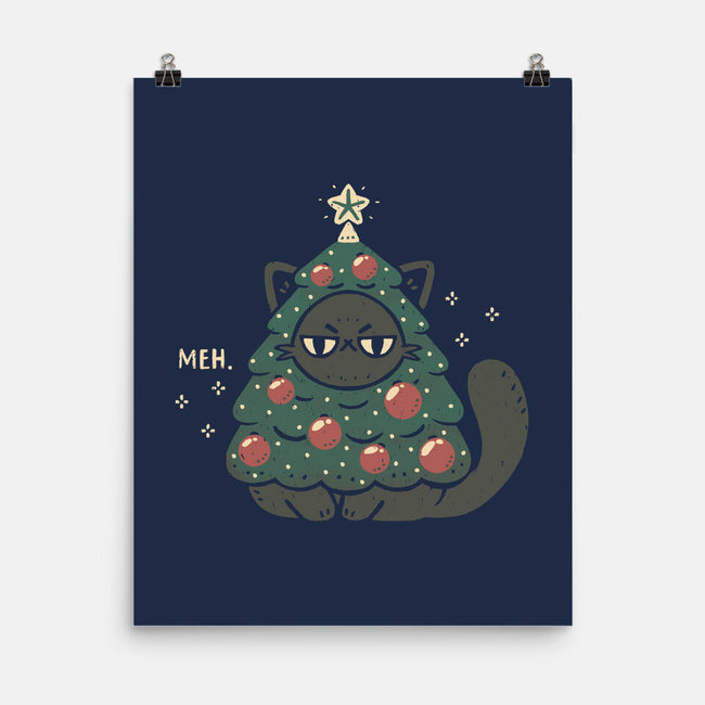 Funny Cat Christmas Tree Costume-None-Matte-Poster-xMorfina