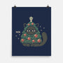 Funny Cat Christmas Tree Costume-None-Matte-Poster-xMorfina