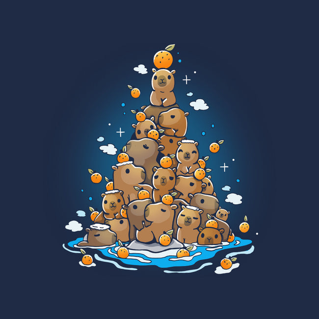 Capibara Christmas Tree-Unisex-Crew Neck-Sweatshirt-Vallina84