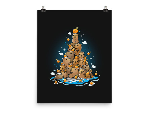 Capibara Christmas Tree