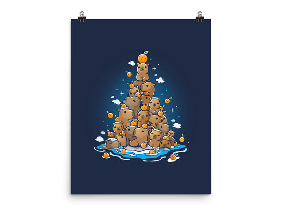 Capibara Christmas Tree