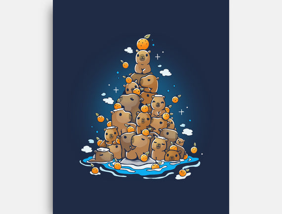 Capibara Christmas Tree