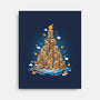 Capibara Christmas Tree-None-Stretched-Canvas-Vallina84