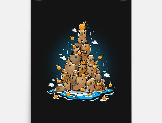 Capibara Christmas Tree