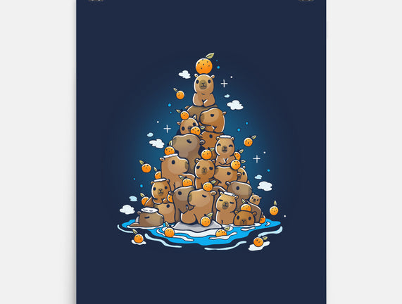 Capibara Christmas Tree