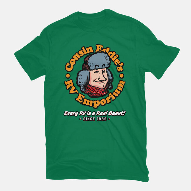Cousin Eddie's RV Emporium-Womens-Fitted-Tee-mannypdesign