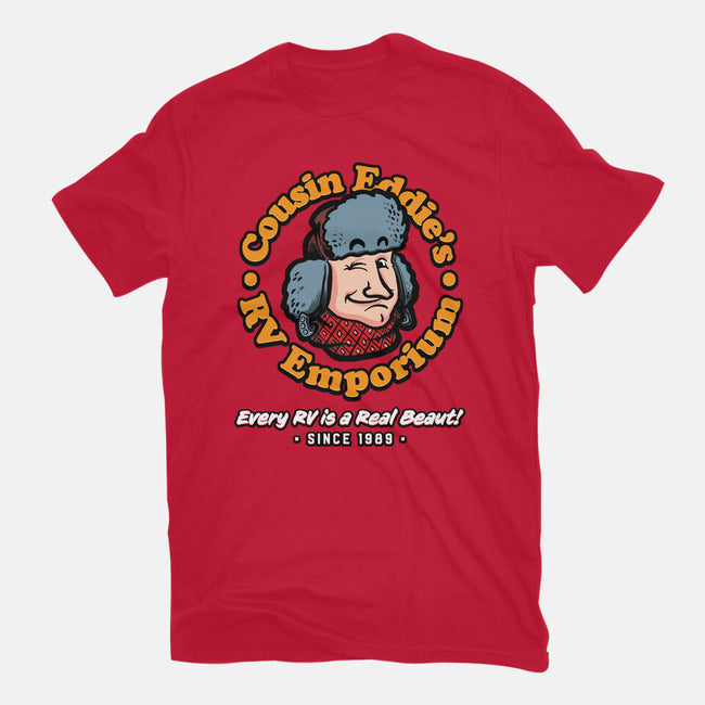 Cousin Eddie's RV Emporium-Womens-Fitted-Tee-mannypdesign