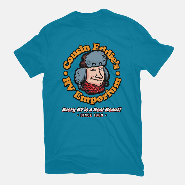 Cousin Eddie's RV Emporium-Womens-Fitted-Tee-mannypdesign