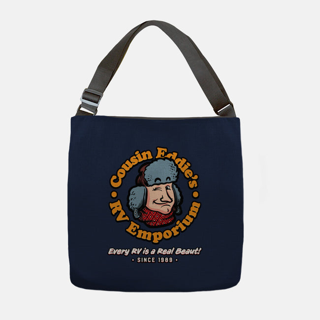Cousin Eddie's RV Emporium-None-Adjustable Tote-Bag-mannypdesign