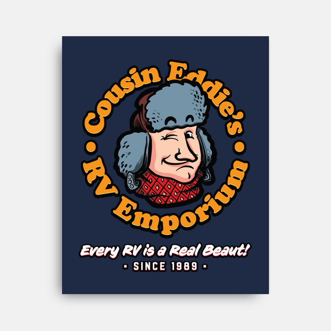 Cousin Eddie's RV Emporium-None-Stretched-Canvas-mannypdesign