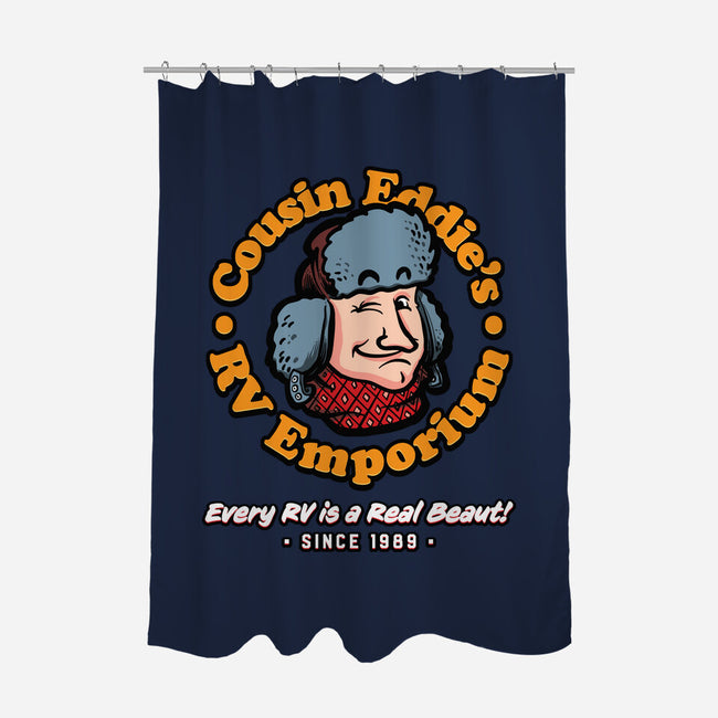 Cousin Eddie's RV Emporium-None-Polyester-Shower Curtain-mannypdesign