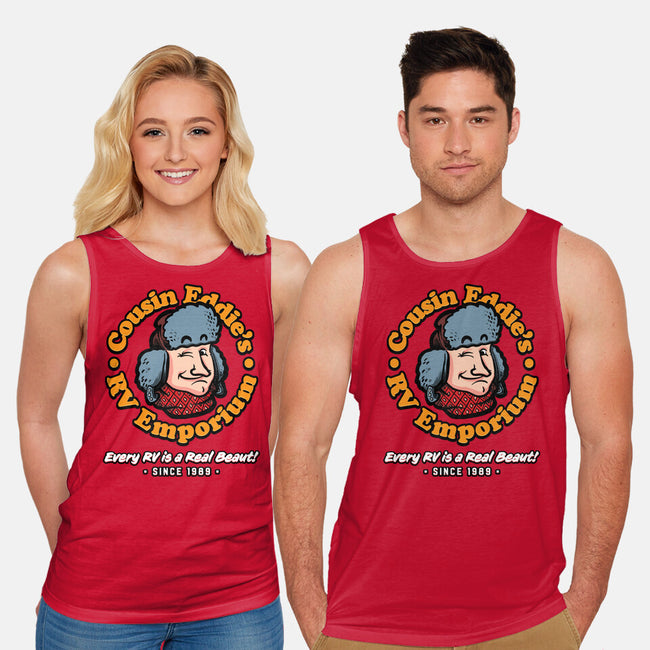 Cousin Eddie's RV Emporium-Unisex-Basic-Tank-mannypdesign